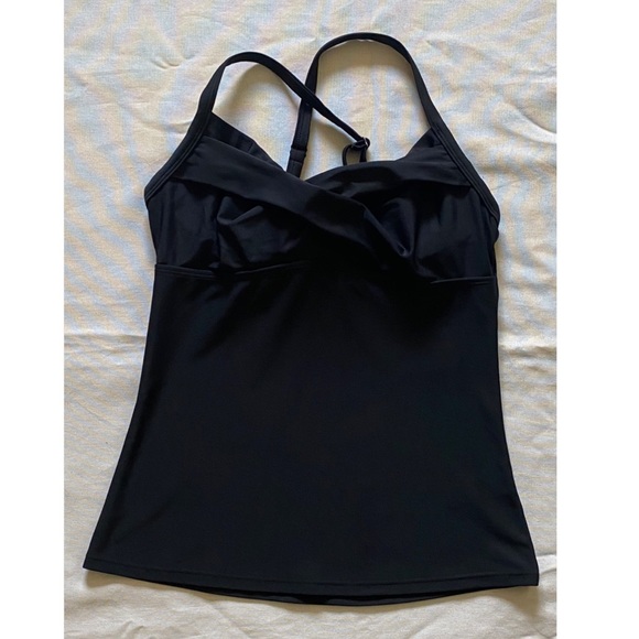 Athleta Tops - Athleta Black Crossed Tank Top